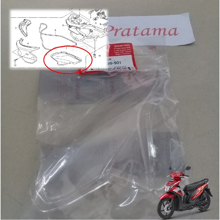 Mika Sein Beat fi Belakang Sebelah Kanan Kaca Sein Beat fi Lensa Sein Beat fi Esp Kanan Belakang