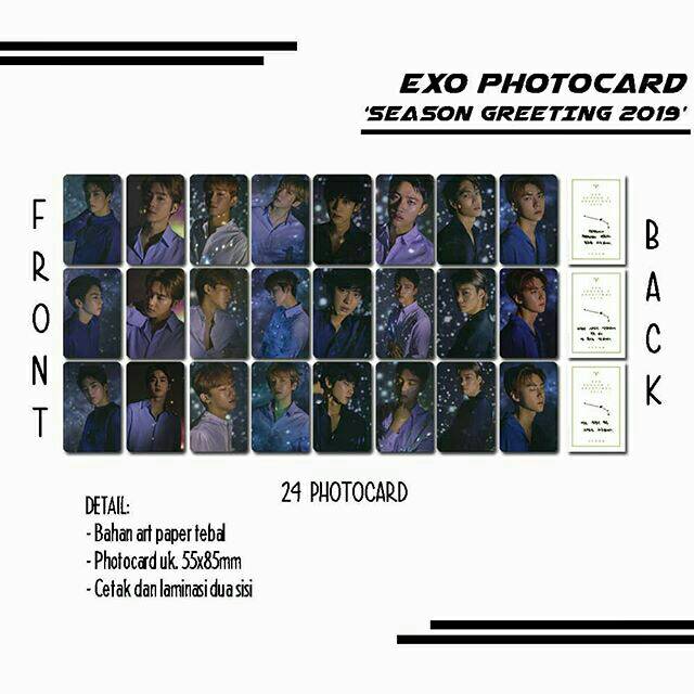 EXO PHOTOCARD - SEASON GREETING 2019