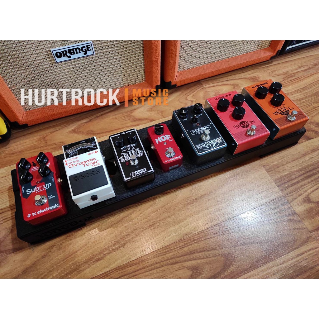 Pedalboard efek Tonebox 1.0S Plus Model Pedaltrain 60x15x3 cm