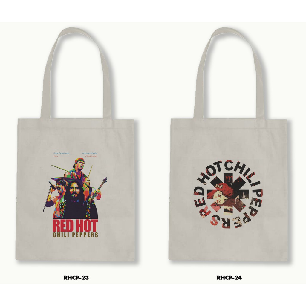 TOTE BAG BLACU - RHCP/RED HOT CHILI PEPPERS .02