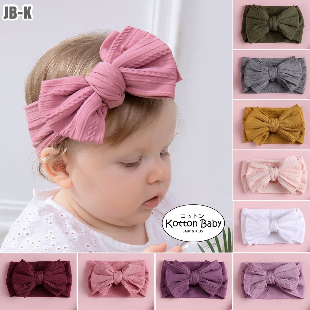 (Big Bow) Bandana bayi headband jumbo premium import pita anak perempuan catalog jbay JB K