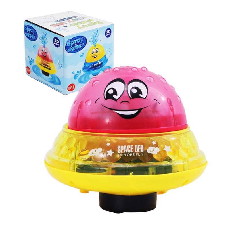Mary Mainan Mandi Bayi Bola Semprot Air Elektrik Otomatis Dengan Lampu LED Warna-Warni