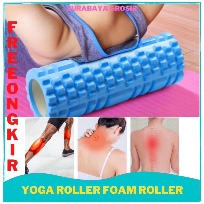 Yoga Roller Foam Roller Gym Fitness Rumble Roller Column Yoga Pilates Murah Praktis SG
