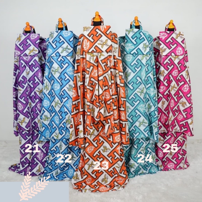 MUKENA RAYON BALI MOTIF , MUKENA DEWASA