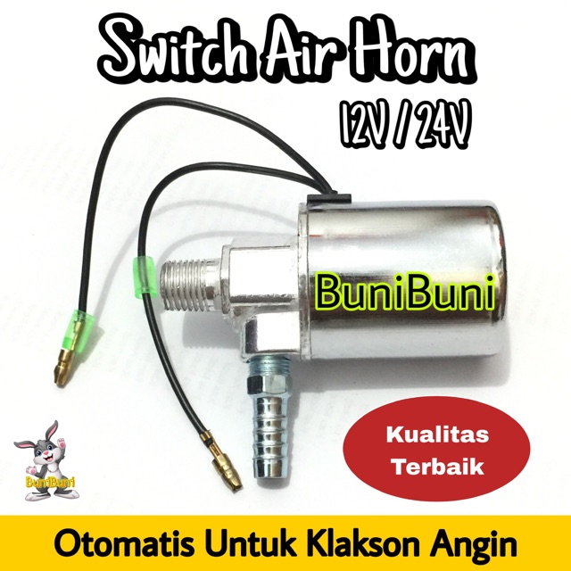 Switch Air Horn / Otomatis Switch Klakson Angin Universal Untuk Mobil 12 Volt &amp; Truk 24 Volt Kualitas Terbaik