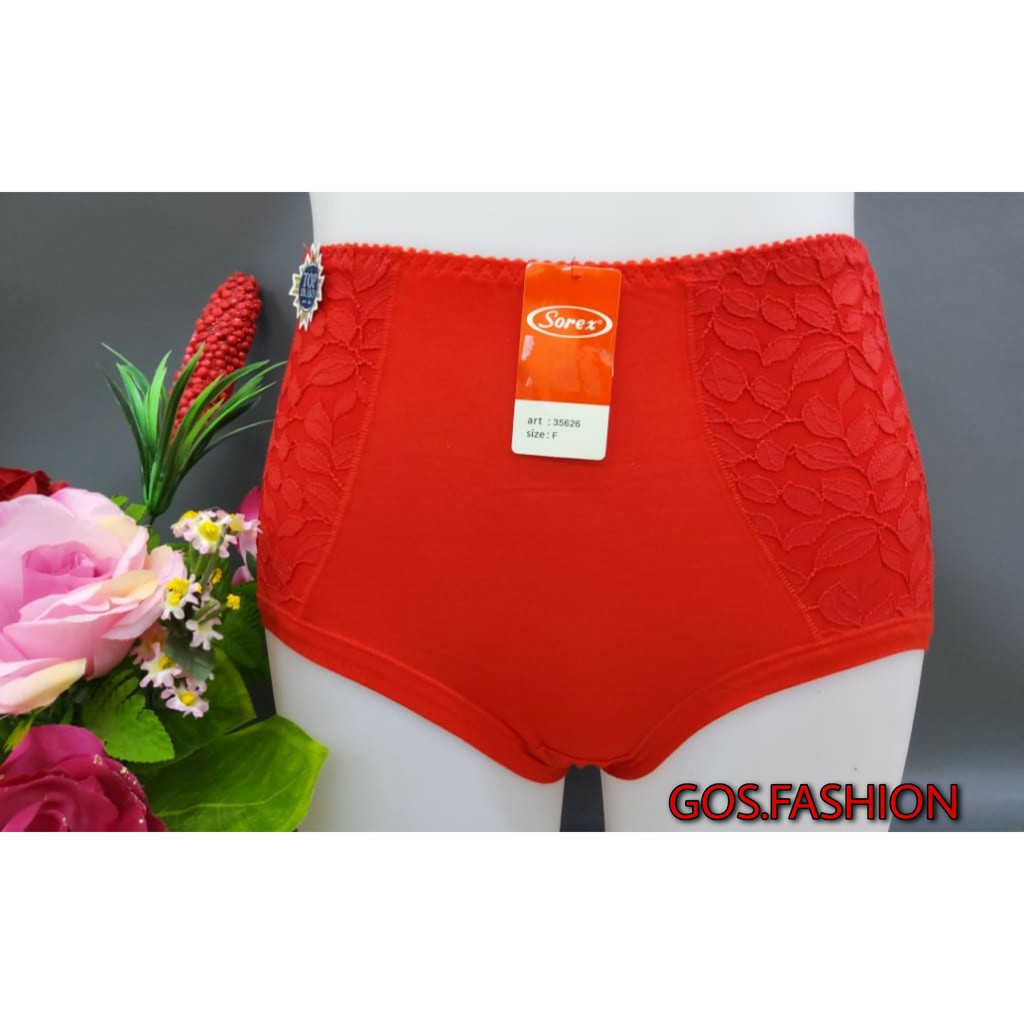 gos  CELANA DALAM SOREX WANITA 35626 SUPER SOFT MIX Brokat