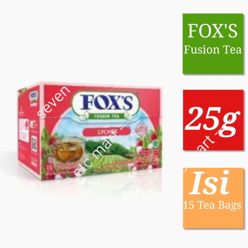 Fox's Fusion Tea Rasa Leci (15 Tea Bags)