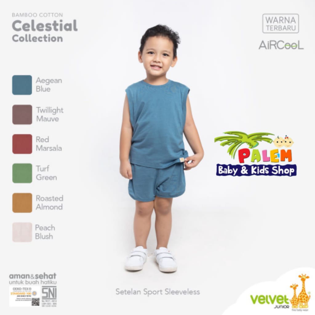 Velvet Junior Calestial Kutung Sport Setelan Anak 1-5 Tahun