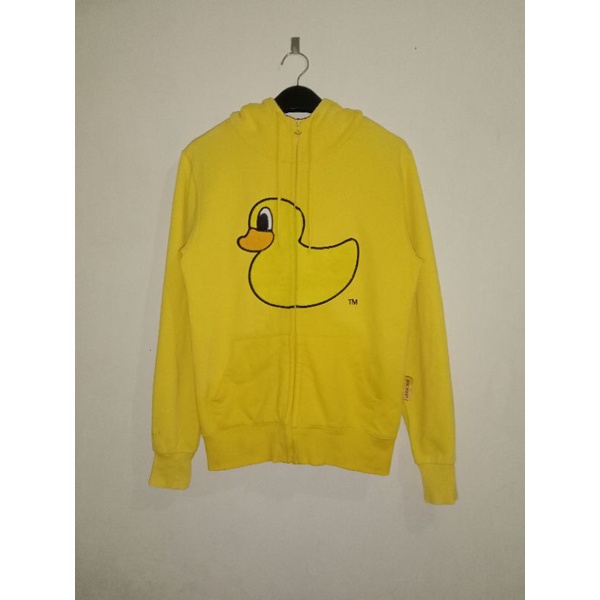 Pancoat zipper Hoodie duck yellow