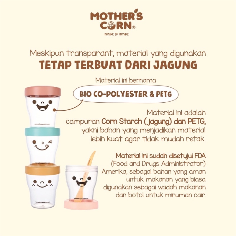 Mother's Corn Petit Smart Econtainer Set - Tempat Penyimpanan Makanan