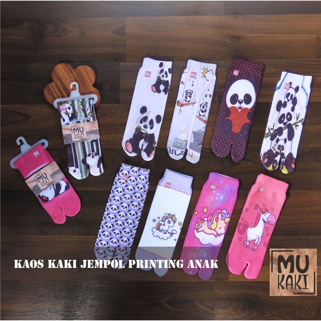 Kaos Kaki Jempol Anak Printing Karakter Murah Mukaki C