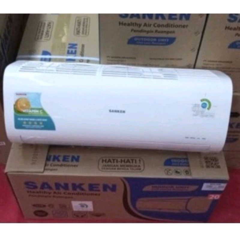 AC SANKEN 1 PK NEW 09 G-series GOLD FIN LOW WATT VITAMIN C + INSTALASI PEMASANGAN