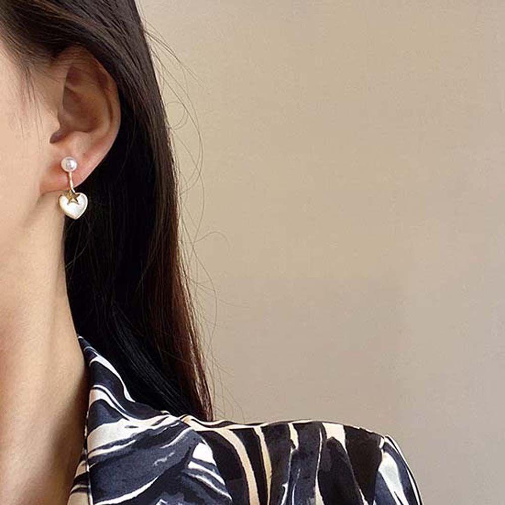 Mxbeauty Bintang Anting Gadis Hadiah Pesta Pernikahan Perhiasan Aksesoris Gaya Korea Drop Earrings Mutiara Ear Studs