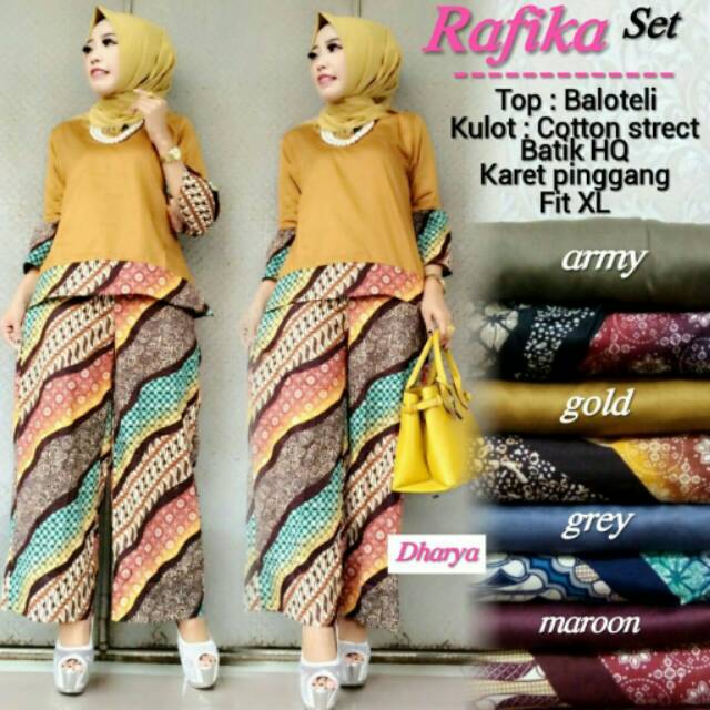 Setelan kulot Rafika set