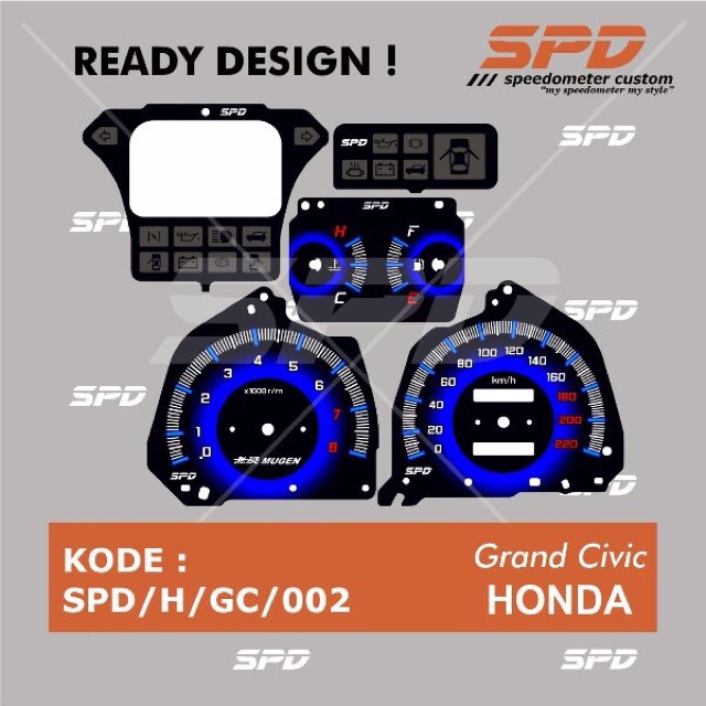 Panel Papan Speedometer Spidometer Custom Grand Civic