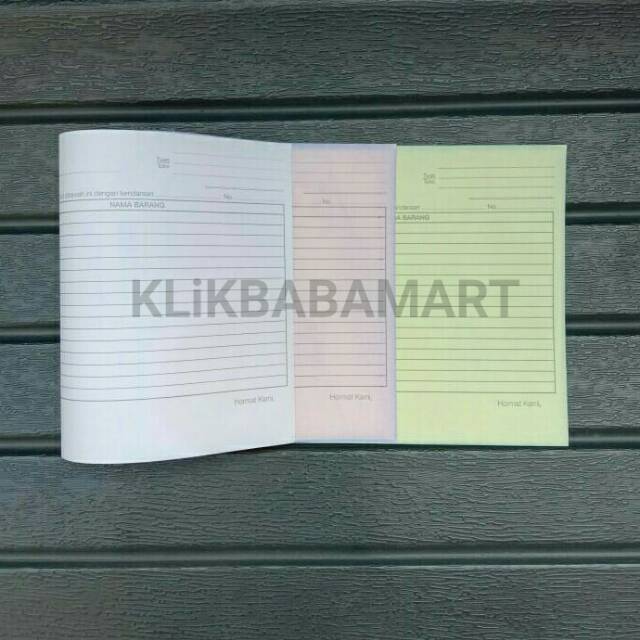 

Surat Jalan 3 PLY NCR Rangkap 3 per buku