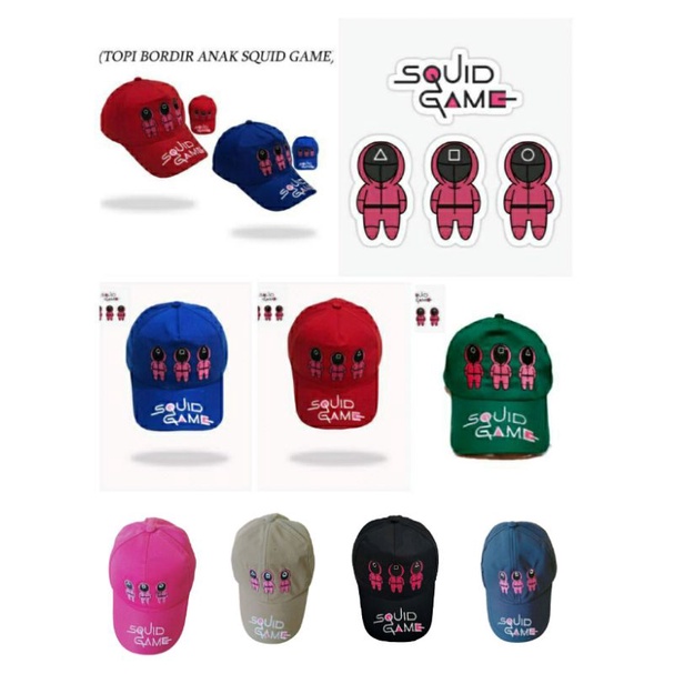 topi squid game terbaru  topi anak squid game