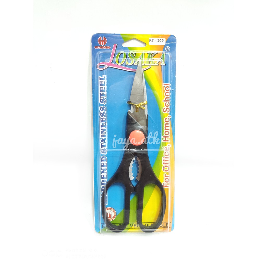 GUNTING DAPUR SERBAGUNA STAINLESS STEEL BAGUS KT-209 KITCHEN SCISSORS 8,5&quot;