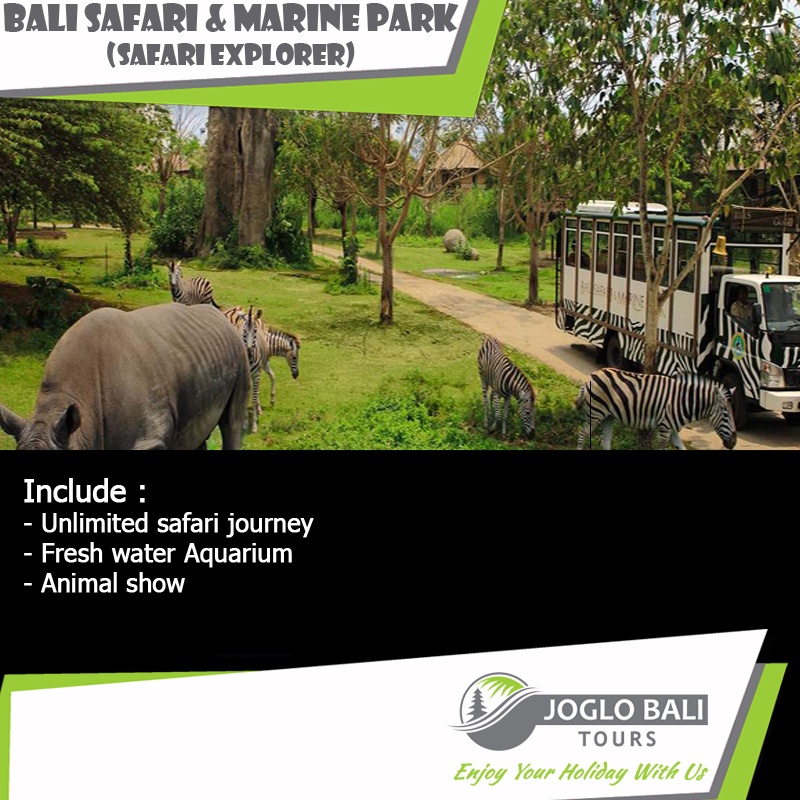 Jual Tiket Bali Safari & Marine Park Safari Explorer Anak | Shopee ...