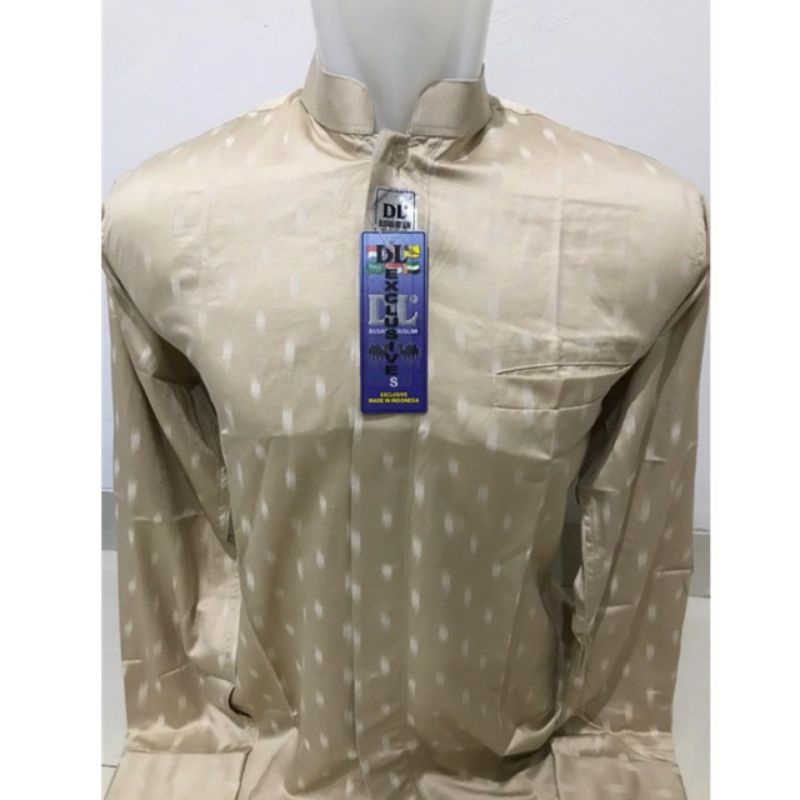 BAJU KOKO DL BUSANA MUSLIM EXCLUSIVE MOTIF AWAN TERBARU