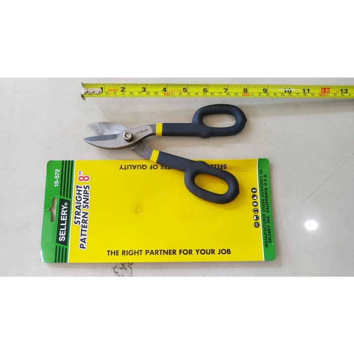 Gunting Seng Sellery - Straight Pattern Snips Sellery - 15-572