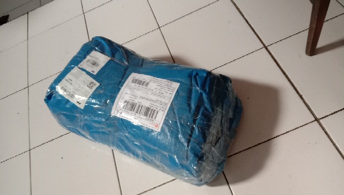 Terpal Jadi A5 Biru Orange Korea Sagitarius ( Ukuran Bebas / M2 )