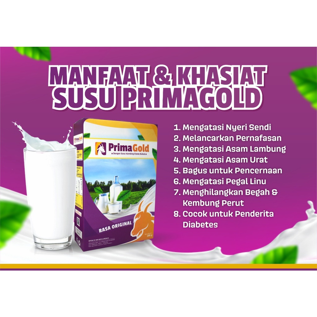 

[SIAP MINUM] SUSU PRIMA GOLD 100% ASLI SUSU KAMBING ETAWA