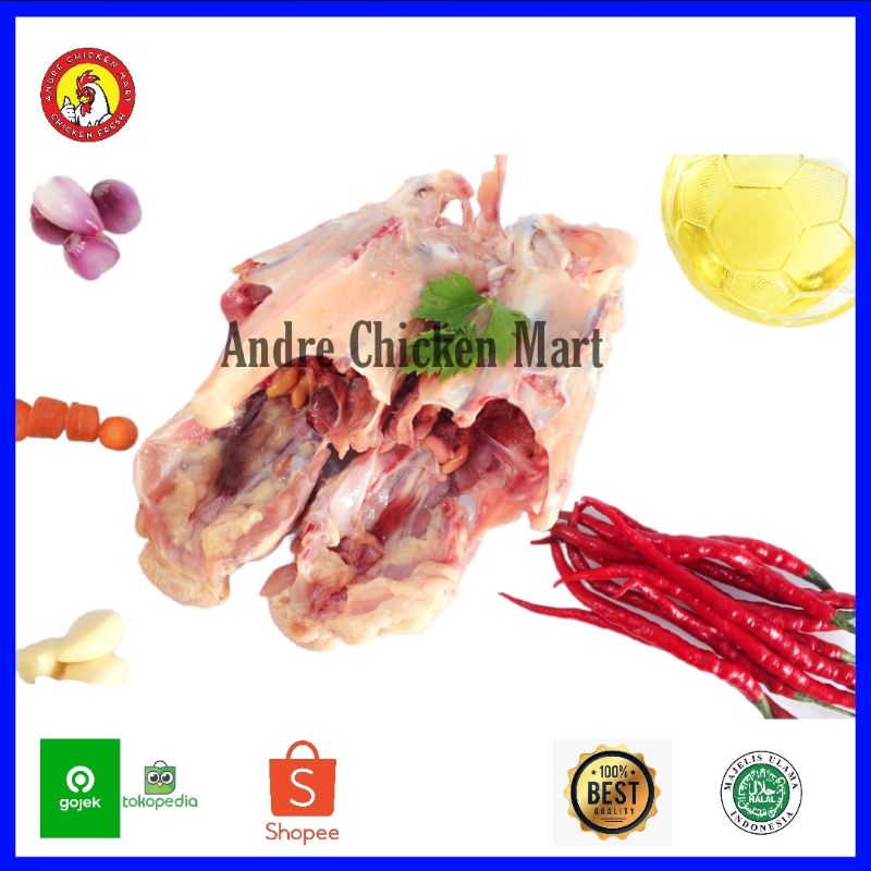 

Kerongkongan Ayam Segar 1 Kg - Andre Chicken Mart