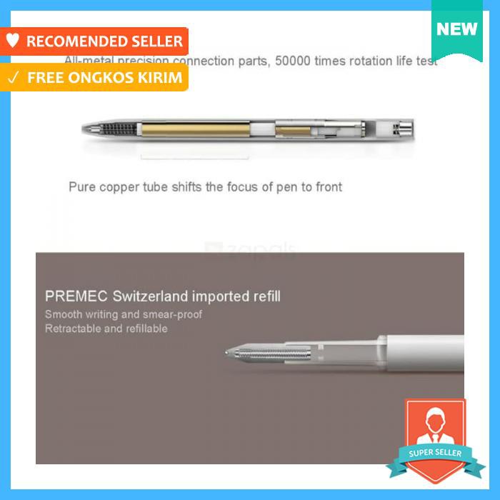 

Xiaomi Mijia Mi Pen 0.5Mm Original Xiaomi 100% - Alat Tulis - Pulpen