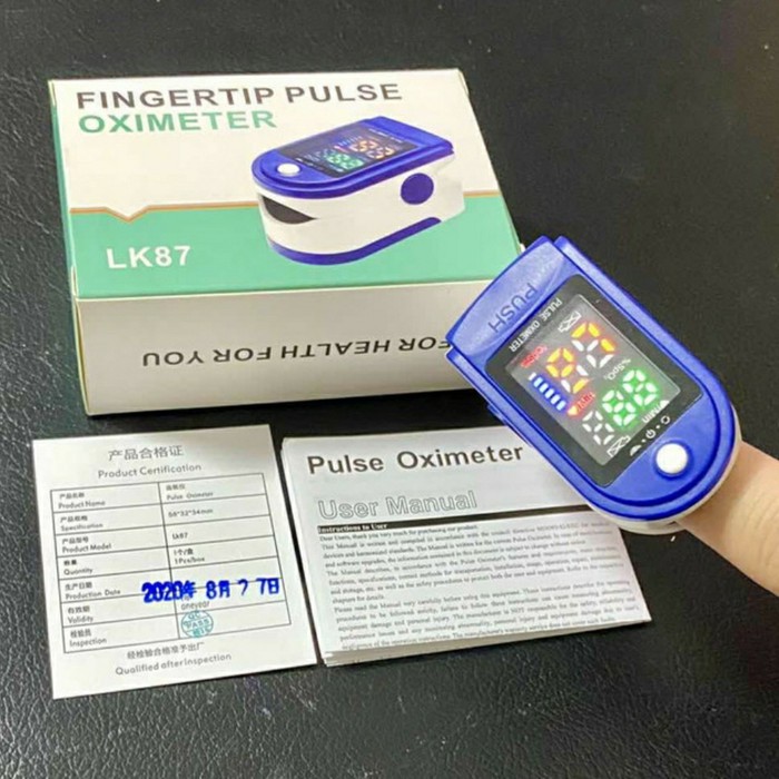 Pulse Oximeter. Fingertip Oxymeter. Saturasi Oxi Meter. Oxy Meter. Spo2 Finger Tip. Oksimeter