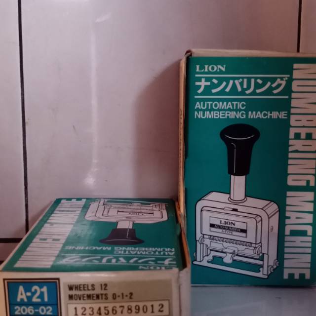 

Numbering lion 12 digit/angka