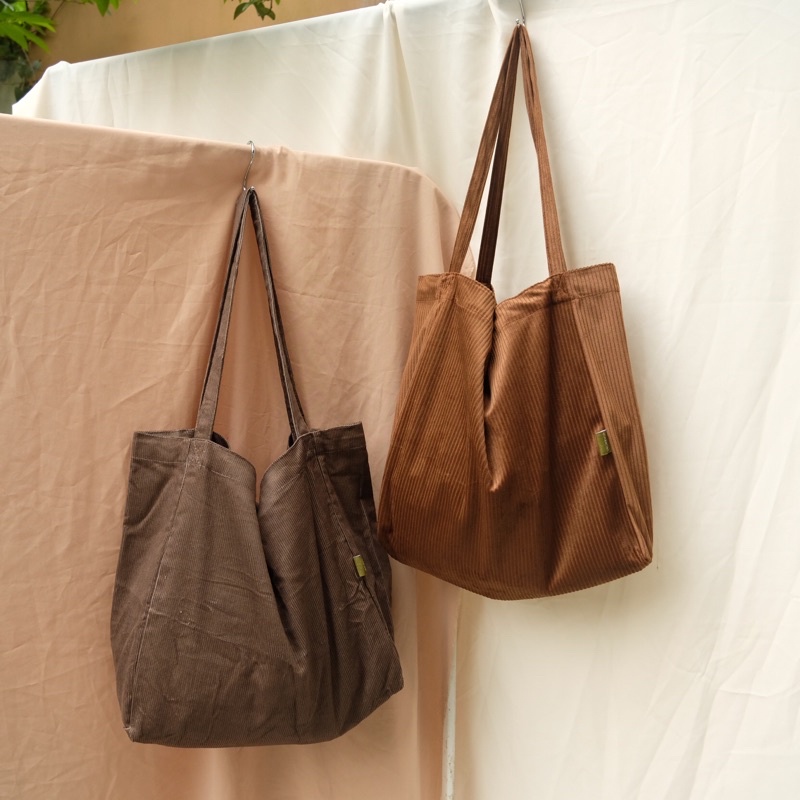 Tote Bag Corduroy Baggy Nudie Totebag - CABICIKS