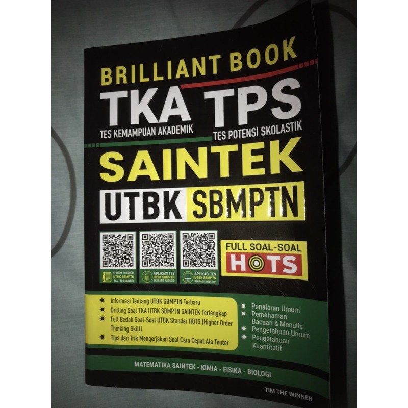 BRILLIANT BOOK TKA TPS SAINTEK UTBK
