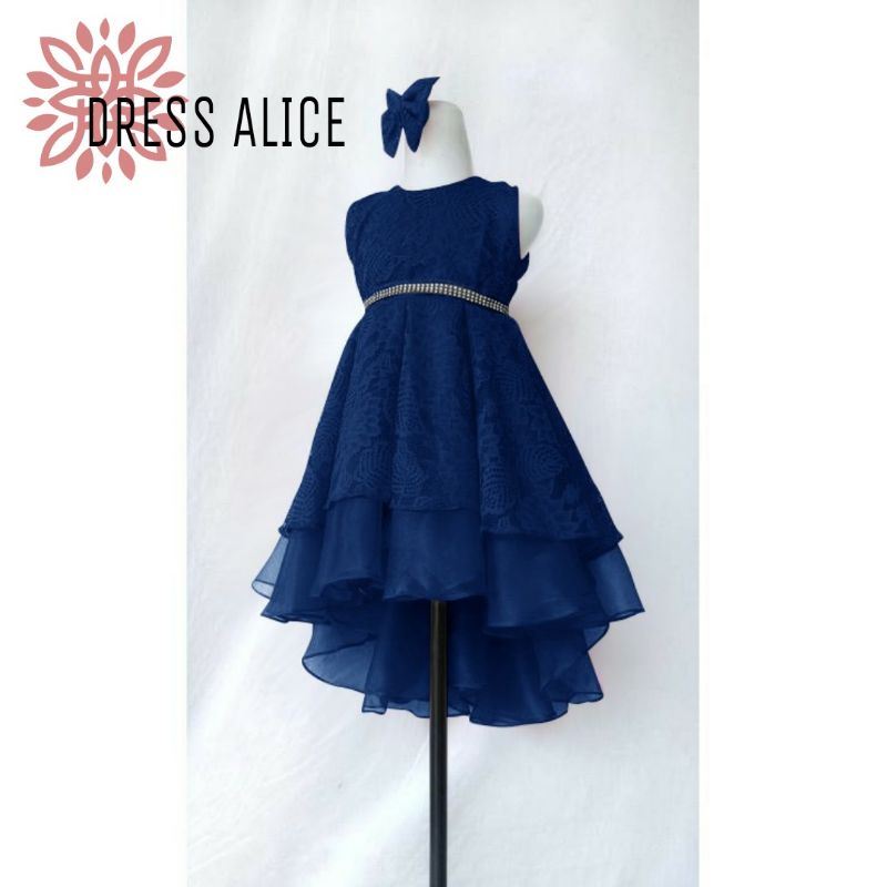 DRESS FASHION KID ANAK ALICE, BRUKAT FURING, MAXY DRESS