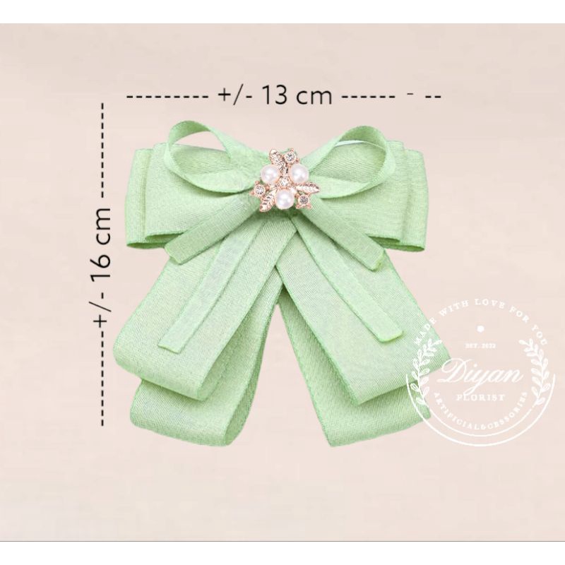 pita aplikasi korean ribbon brooch 2