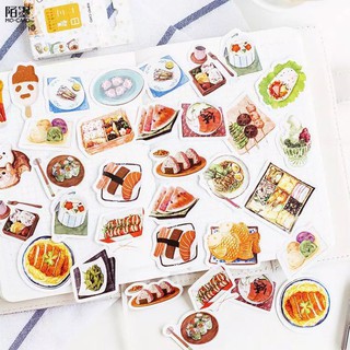 Sticker Aesthetic jurnal bujo sticker kawai lucu kaktus ice cream bunga