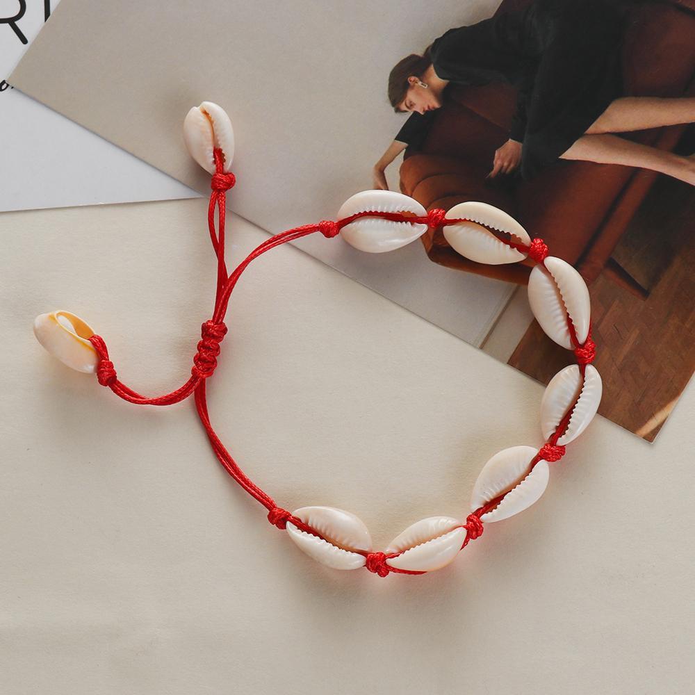 Lily Shell Gelang Wanita Gadis Adjustable Boho Perhiasan Kaki Rantai