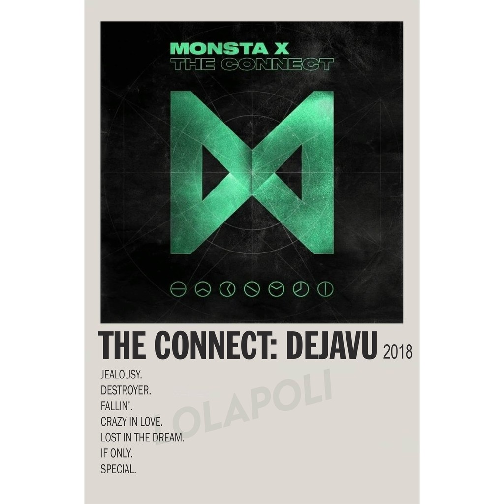 Poster Cover Album K-Pop The Connect: Dejavu - Monsta X