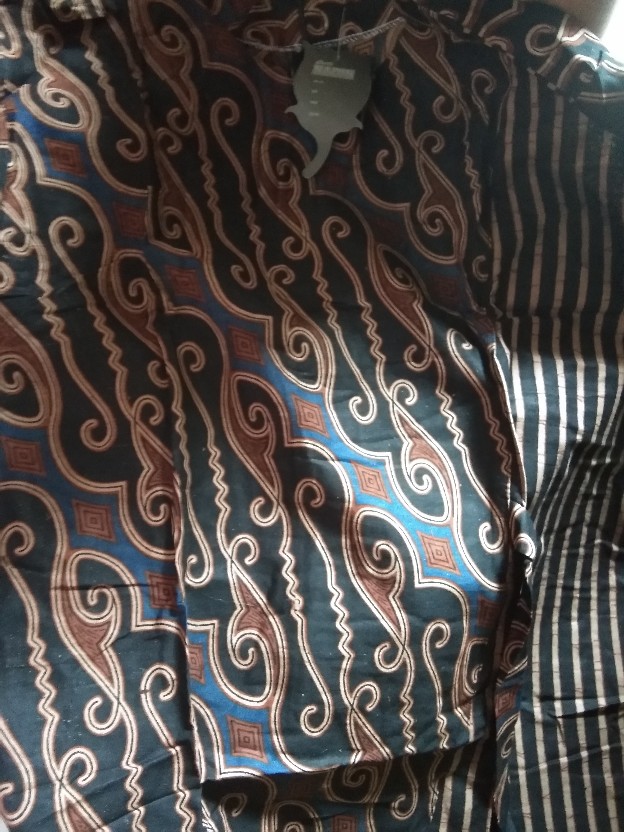 Batik Wanita Respati Garis Motif Cewek Katun Halus Resleting Modern Premium High Quality