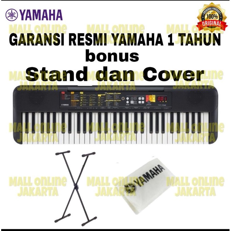 paket keyboard yamaha f52 stand single dan cover paketan orgen tunggal yamaha f 52 original piano