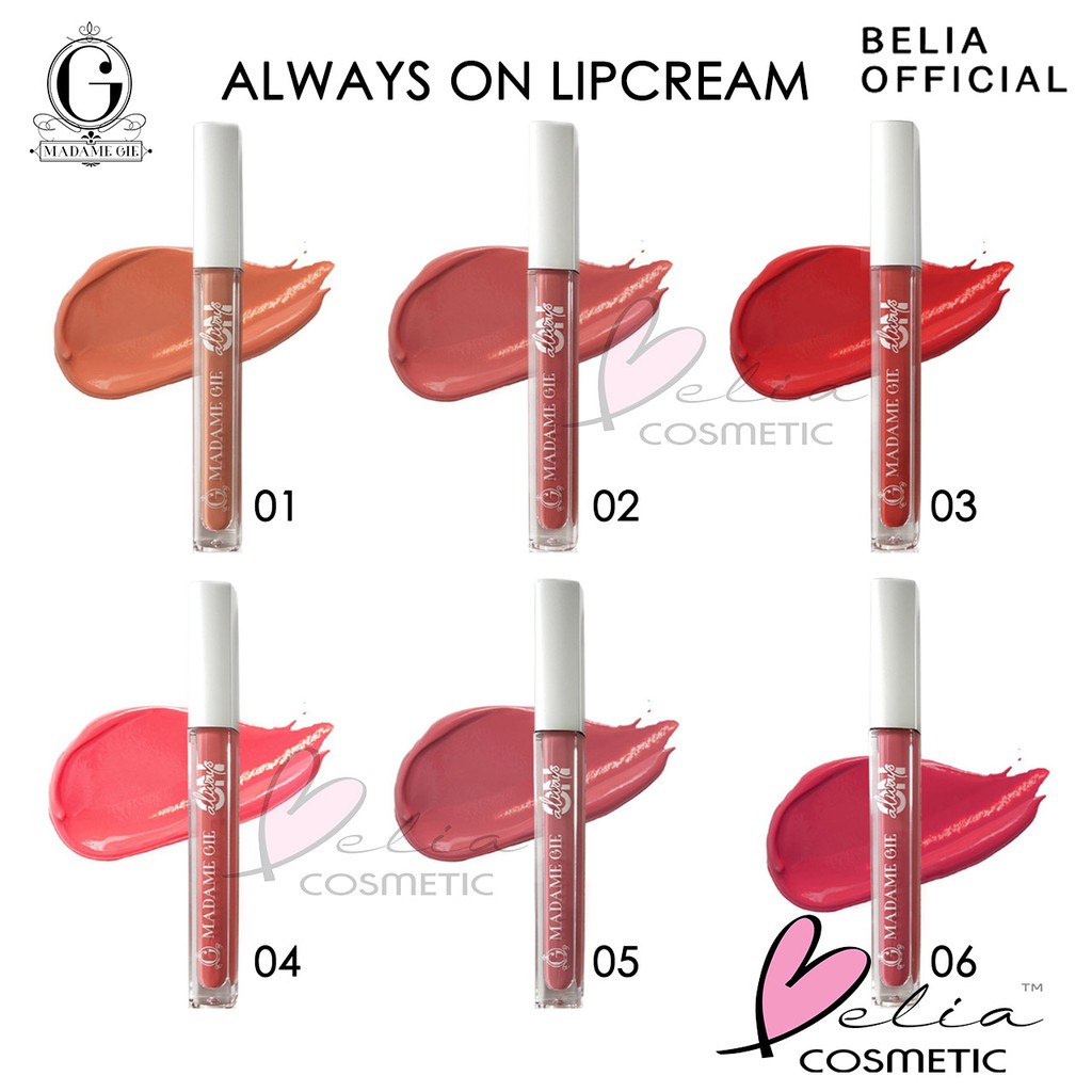 VINLA Madame Gie Always On Lip Cream BPOM | Lipcream lipstick lipstik Madamegie Gisella