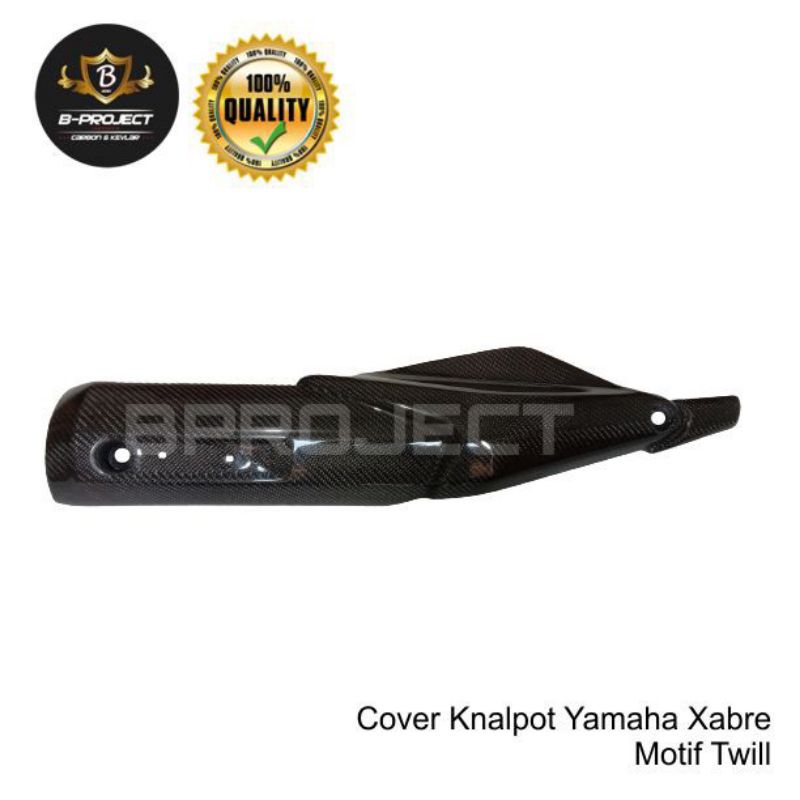 Cover knalpot Yamaha Xabre asli Carbon