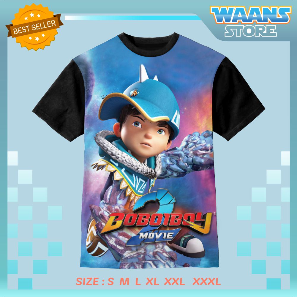 Kaos Anak dan Dewasa BoboiBoy Galaxy movie 2
