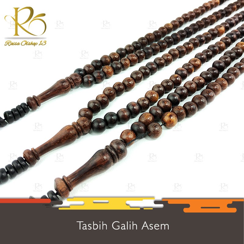 Tasbih Kayu Galih Asem 99 Untuk Dzikir Original Clw01