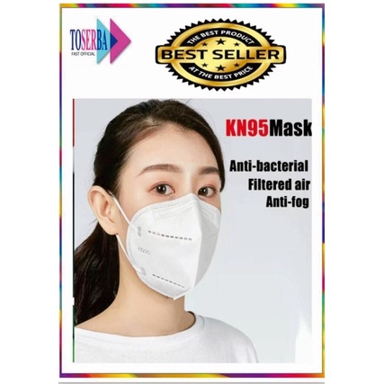 ORIGINAL MASKER KN95 KN 95 K N95. 5PLY STERIL & HIGIENIS SEGEL 10 PCS