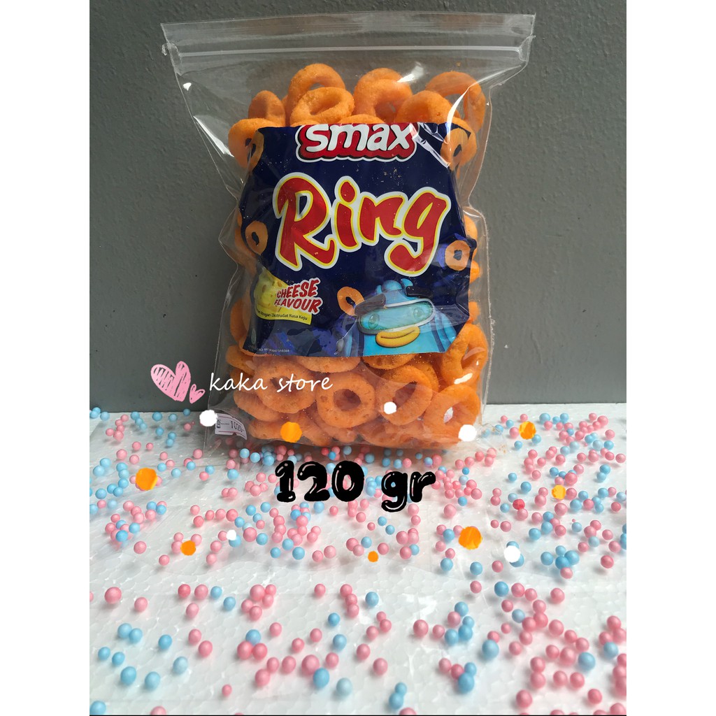 

SMAX RING CHEESE, chiki, ciki, cemilan / snack repack / repacking / kiloan / pouch