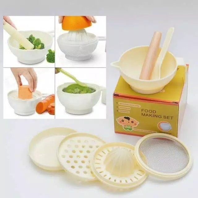 PERALATAN MAKAN BAYI SET FOOD MAKER SET FOODING MAKING