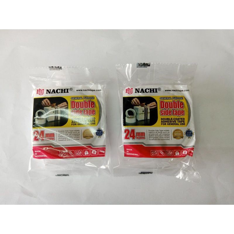 

Double Tape / isolasi bolak balik Nachi 24mm