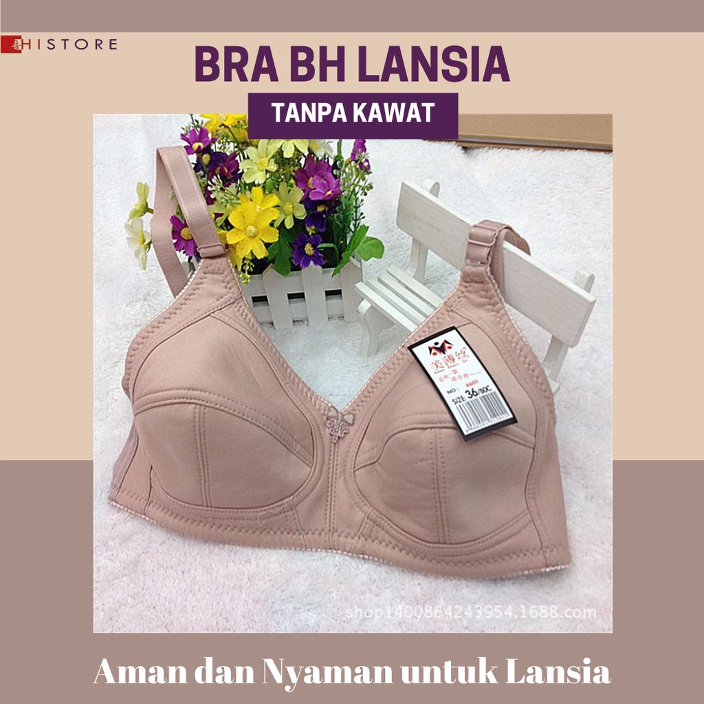 [HI] Bra BH LANSIA BH Busa Tipis Tanpa Kawat Sangat Nyaman 6601