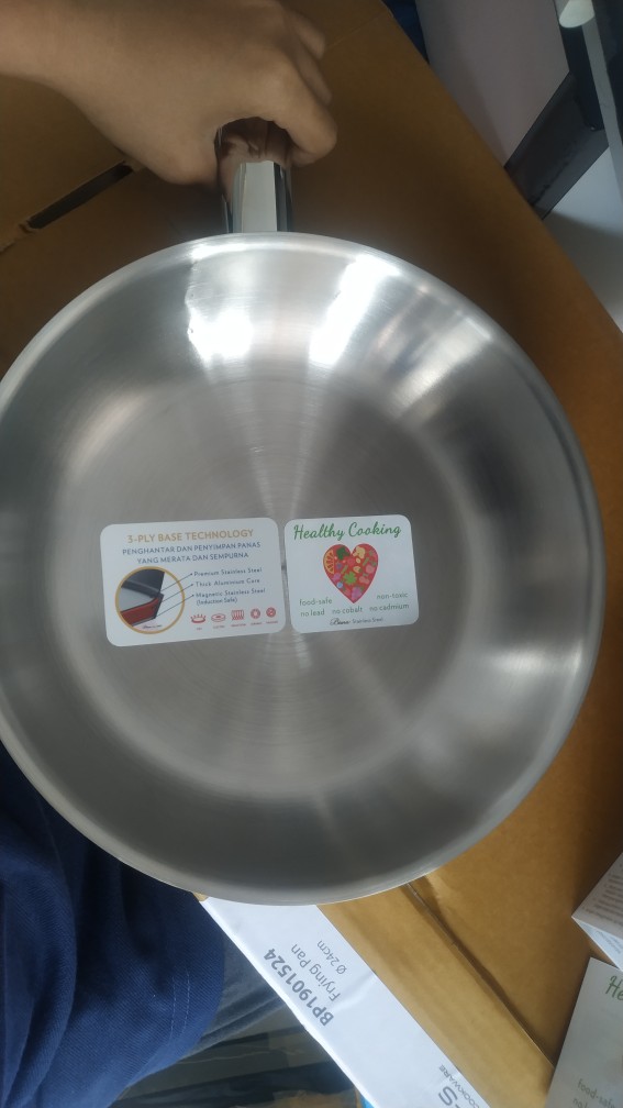 Fry Pan Penggorengan 24cm Sus-304 Bima Chefs